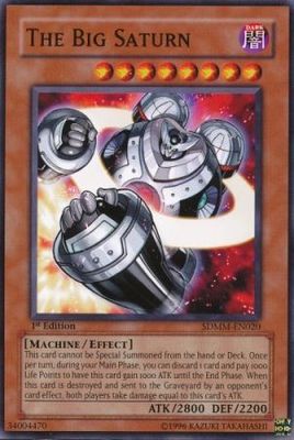 The Big Saturn - SDMM-EN020 - Common 1st Edition Structure Deck: Machina Mayhem 1st Edition Singles