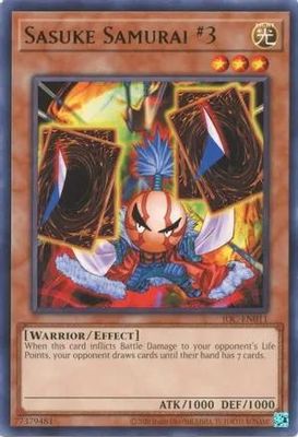 Sasuke Samurai #3 - IOC-EN011 - Rare Unlimited (25th Reprint) Invasion of Chaos 25th Anniversary Singles