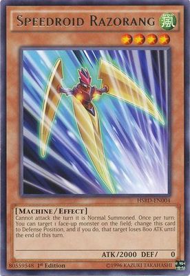 Speedroid Razorang - HSRD-EN004 - Rare 1st Edition High-Speed Riders 1st Edition Singles