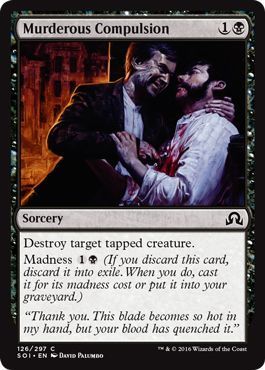 Murderous Compulsion 126/297 - Shadows over Innistrad Singles