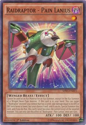 Raidraptor - Pain Lanius - SHVI-EN015 - Common 1st Edition Shining Victories 1st Edition Singles