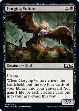 Gorging Vulture 102/280 - Magic 2020 (M20) Singles
