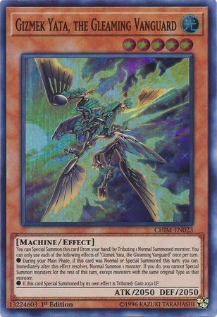 Gizmek Yata, the Gleaming Vanguard - CHIM-EN023 - Super Rare 1st Edition Chaos Impact 1st Edition Singles (espanol)