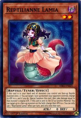 Reptilianne Lamia - RIRA-EN025 - Common 1st Edition Rising Rampage [RIRA] 1st Edition Singles