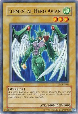 Elemental Hero Avian - TLM-EN001 - Common Unlimited The Lost Millennium [TLM] Unlimited Singles