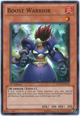 Boost Warrior - DP10-EN012 - Super Rare 1st Edition Duelist Pack: Yusei 3 [DP10] 1st Edition Singles