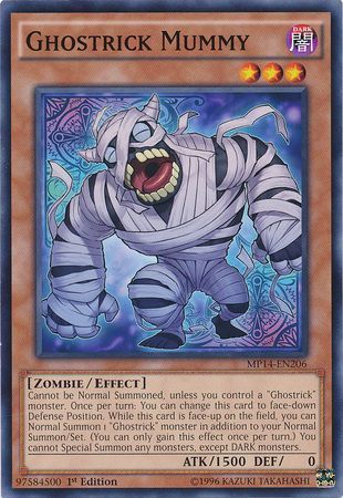 Ghostrick Mummy - MP14-EN206 - Common 1st Edition Yu-Gi-Oh! 2014 Mega-Tins Singles