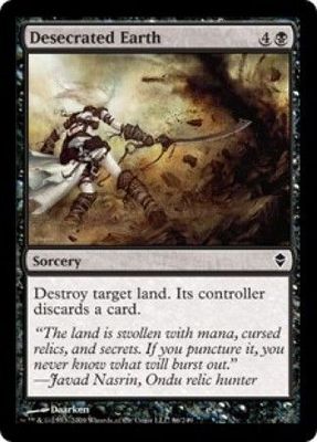 Desecrated Earth Zendikar Singles