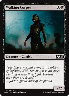 Walking Corpse 126/280 Magic 2019 (M19) Singles (Español)