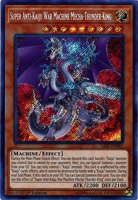 Super Anti-Kaiju War Machine Mecha-Thunder-King - SAST-EN081 -Secret Rare 1st Edition Savage Strike 1st Edition Singles