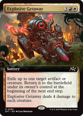 Explosive Getaway (Extended Art) - Aetherdrift (DFT) Aetherdrift Foil