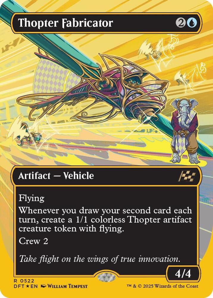 Thopter Fabricator (Borderless) (First-Place Foil) - Aetherdrift (DFT) Aetherdrift