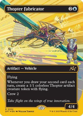 Thopter Fabricator (Borderless) (First-Place Foil) - Aetherdrift (DFT) Aetherdrift