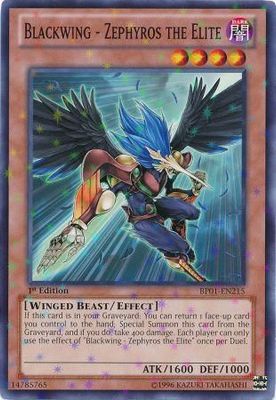 Blackwing - Zephyros the Elite - BP01-EN215 - Starfoil Rare 1st Edition Battle Pack: Epic Dawn 1st Edition Starfoil Singles
