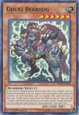 Gouki Bearhug - MP19-EN007 - Common 1st Edition Yu-Gi-Oh! 2019 Mega-Tins: Gold Sarcophagus Tin Mega Pack Singles (espanol)