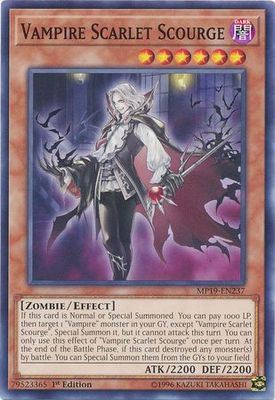 Vampire Scarlet Scourge - MP19-EN237 - Common 1st Edition Yu-Gi-Oh! 2019 Mega-Tins: Gold Sarcophagus Tin Mega Pack Singles (espanol)