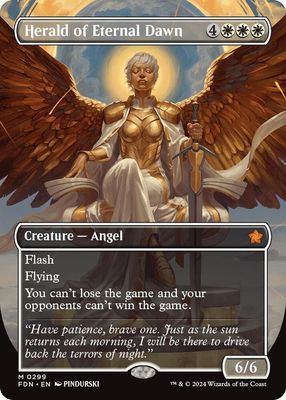 Herald of Eternal Dawn (Borderless) - Foundations (FDN) Foundations *Espanol*