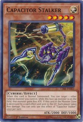 Capacitor Stalker - CIBR-EN002 - Common 1st Edition Circuit Break 1st Edition Singles (espanol)