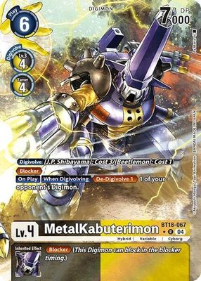 MetalKabuterimon (Alternate Art) - Release Special Booster 2.0 (BT18-19) Release Special Booster 2.0
