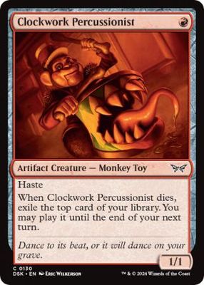 Clockwork Percussionist 130 Duskmourn: House of Horror Singles (Español)