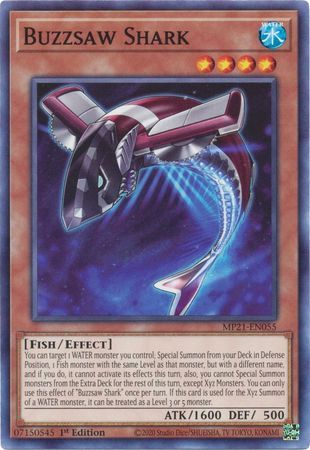 Buzzsaw Shark - MP21-EN055 - Common 1st Edition 2021 Mega-Tin: Ancient Battles 1st Edition Singles
