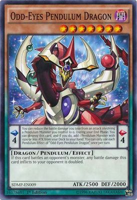 Odd-Eyes Pendulum Dragon - SDMP-EN009 - Common 1st Edition Structure Deck: Master of Pendulum Singles