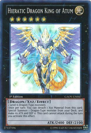 Hieratic Dragon King of Atum - GAOV-EN047 - Super Rare 1st Edition Galactic Overlord 1st Edition Singles (espanol)