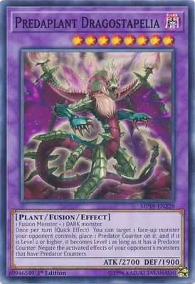 Predaplant Dragostapelia - MP19-EN228 - Common 1st Edition Yu-Gi-Oh! 2019 Mega-Tins: Gold Sarcophagus Tin Mega Pack Singles (espanol)