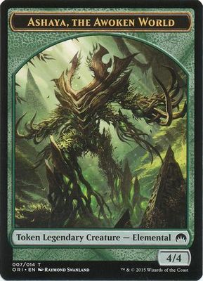 Ashaya, The Awoken World Token 007 - ORI Magic Origins Singles (Español)