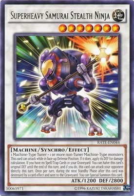 Superheavy Samurai Stealth Ninja - RATE-EN044 - Rare Unlimited Raging Tempest Unlimited Singles