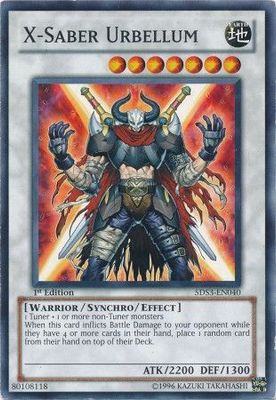X-Saber Urbellum - 5DS3-EN040 - Common 1st Edition Starter Deck: Duelist Toolbox 1st Edition Singles