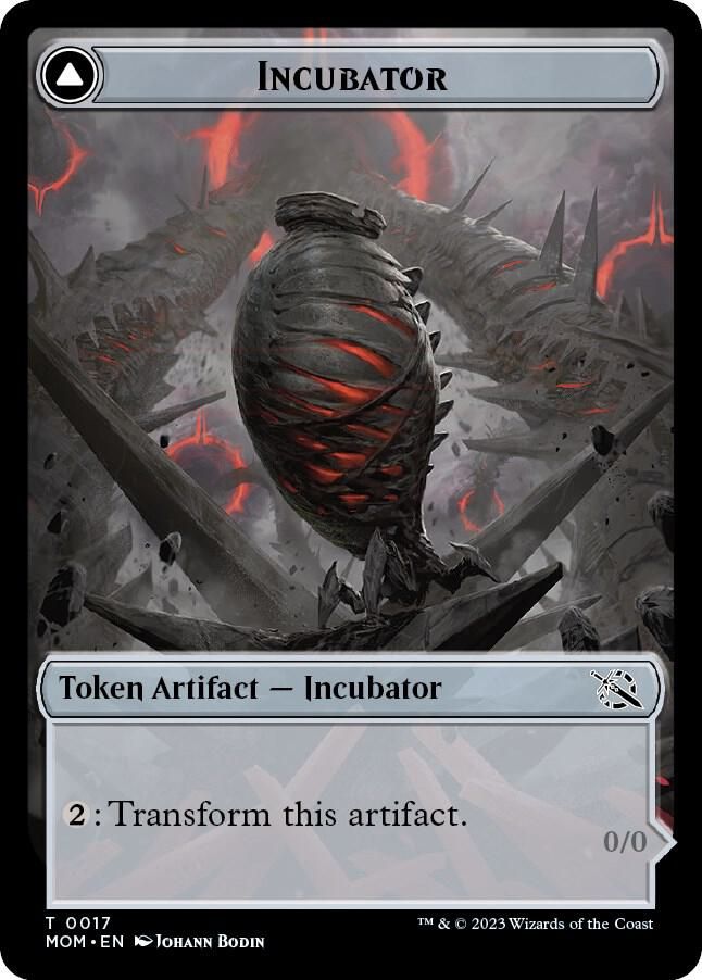 Incubator (0017) // Phyrexian (0017) Double-Sided Token - March of the Machine (MOM) March of the Machine