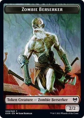 Zombie Berserker Token 009/023 - Kaldheim Kaldheim Singles