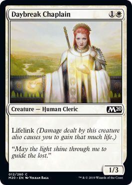Daybreak Chaplain 012/280 - Magic 2020 (M20) Singles
