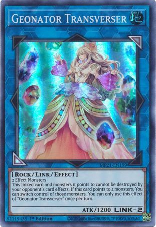 Geonator Transverser - MP21-EN199 - Super Rare 1st Edition 2021 Mega-Tin: Ancient Battles 1st Edition Singles