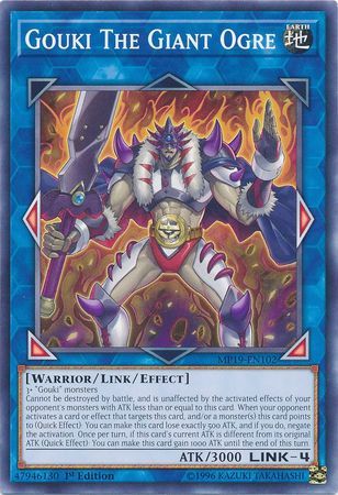 Gouki The Giant Ogre - MP19-EN102 - Common 1st Edition Yu-Gi-Oh! 2019 Mega-Tins: Gold Sarcophagus Tin Mega Pack Singles (espanol)