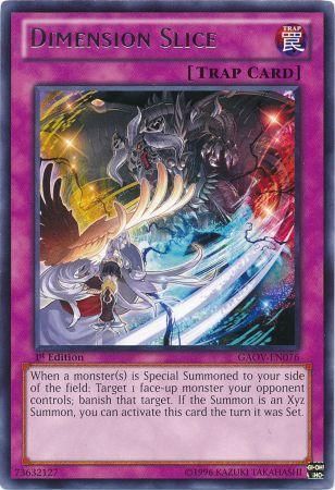 Dimension Slice - GAOV-EN076 - Rare 1st Edition Galactic Overlord 1st Edition Singles (espanol)