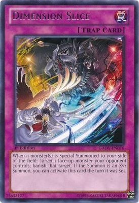 Dimension Slice - GAOV-EN076 - Rare 1st Edition Galactic Overlord 1st Edition Singles