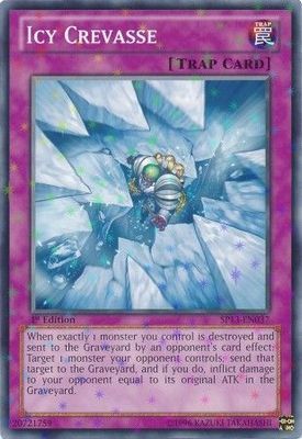 Icy Crevasse - SP13-EN037 - Starfoil Rare 1st Edition Star Pack 2013 1st Edition Starfoil Singles