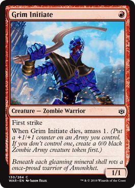 Grim Initiate 130/264 War of the Spark Singles (Español)