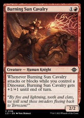 Burning Sun Cavalry 0138 The Lost Caverns of Ixalan Singles (Español)