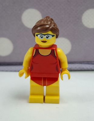 SH2 Beachgoer Lego Mini Figura