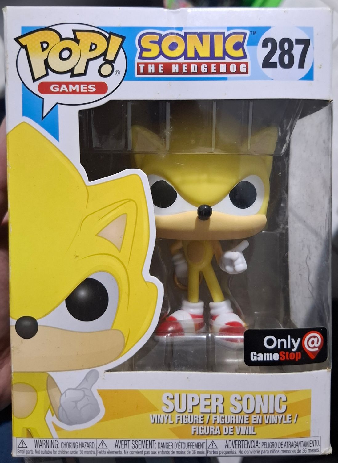 SH2 Super Sonic Figura Funko Pop 287 Gamestop