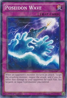 Poseidon Wave - BP03-EN223 - Shatterfoil Rare 1st Edition Battle Pack 3: Monster League Shatterfoil Rare 1st Edition Singles