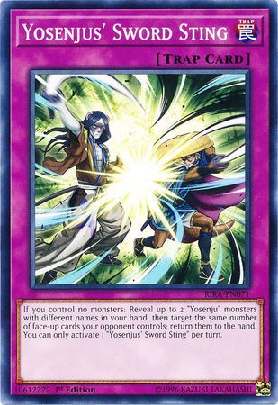 Yosenjus&#39; Sword Sting - RIRA-EN071 - Common 1st Edition Rising Rampage [RIRA] 1st Edition Singles (espanol)