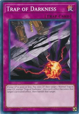 Trap of Darkness - SR06-EN036 - Common 1st Edition Lair of Darkness 1st Edition Singles (espanol)