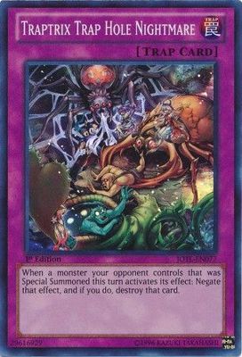 Traptrix Trap Hole Nightmare - JOTL-EN077 - Super Rare 1st Edition Judgment of the Light 1st Edition Singles