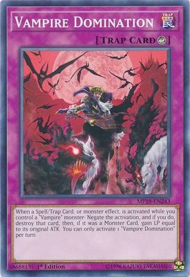 Vampire Domination - MP19-EN243 - Common 1st Edition Yu-Gi-Oh! 2019 Mega-Tins: Gold Sarcophagus Tin Mega Pack Singles (espanol)