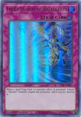 Hieratic Seal of Reflection - GFTP-EN057 - Ultra Rare 1st Edition Ghosts From The Past 1st Edition Singles
