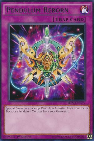 Pendulum Reborn - BOSH-EN077 - Rare 1st Edition Breakers of Shadow 1st Edition Singles
